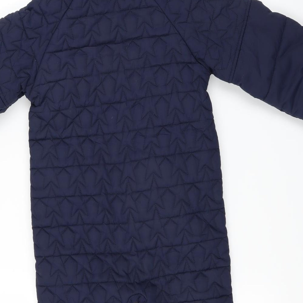 Marks and Spencer Boys Blue   Jacket Coat Size 2-3 Years  - onesie