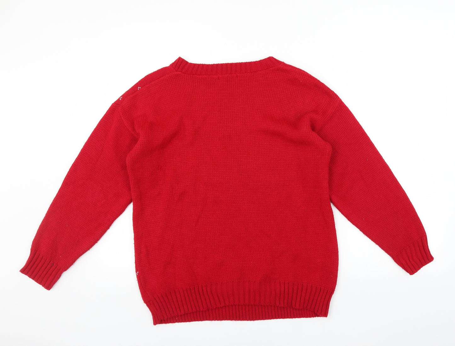 sixth Avenue Womens Red   Pullover Jumper Size S  - Christmas  Jumper