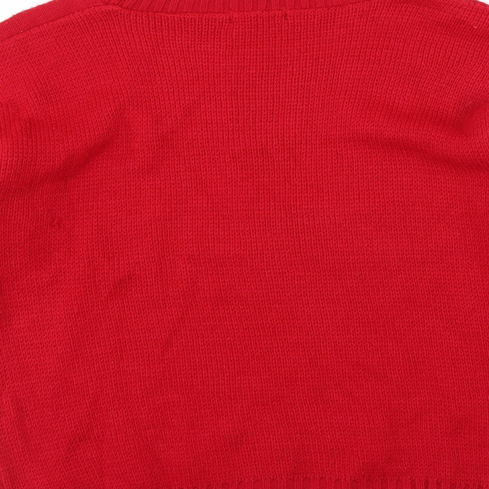 sixth Avenue Womens Red   Pullover Jumper Size S  - Christmas  Jumper