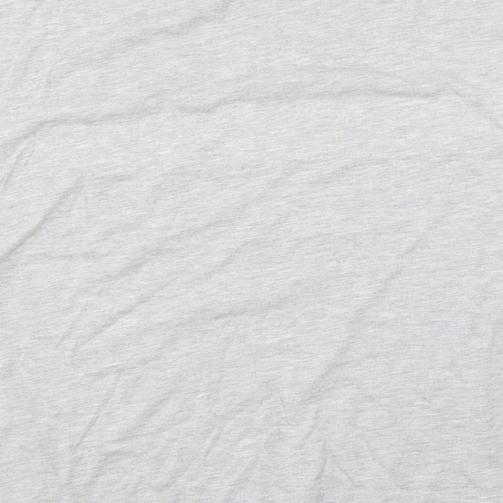 Matalan Womens Grey   Basic T-Shirt Size 16  - tie Front Detail