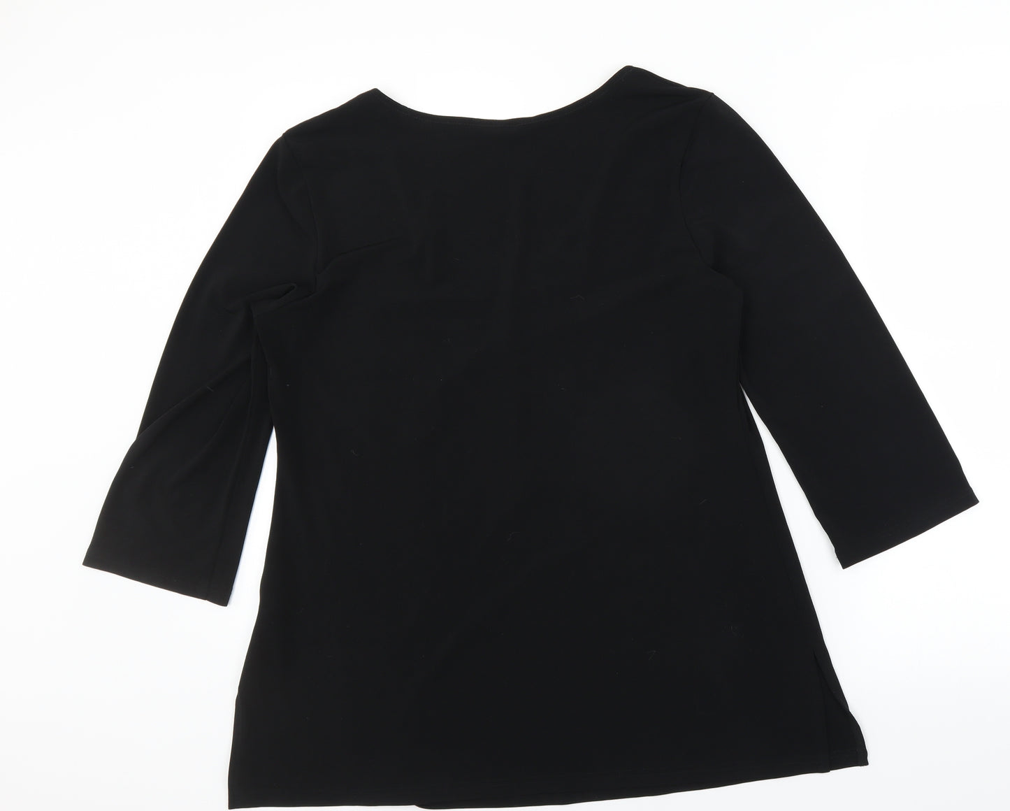 Agenda Womens Black   Basic Blouse Size 16
