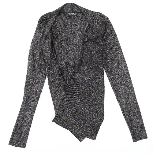 Miss Selfridge Womens Grey   Wrap Jumper Size 14