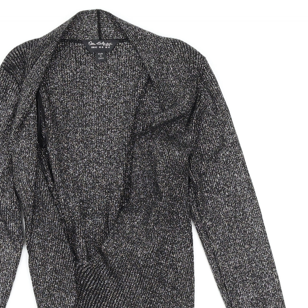 Miss Selfridge Womens Grey   Wrap Jumper Size 14