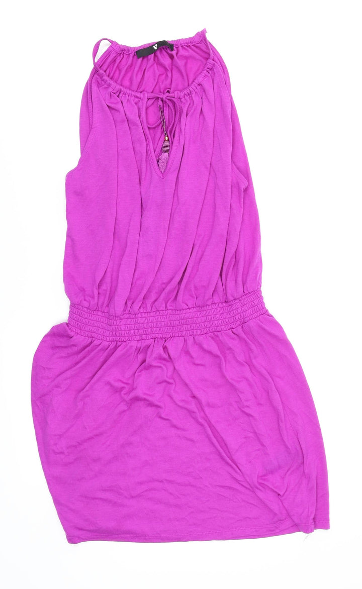 Very Womens Purple T-Shirt Dress Size 12