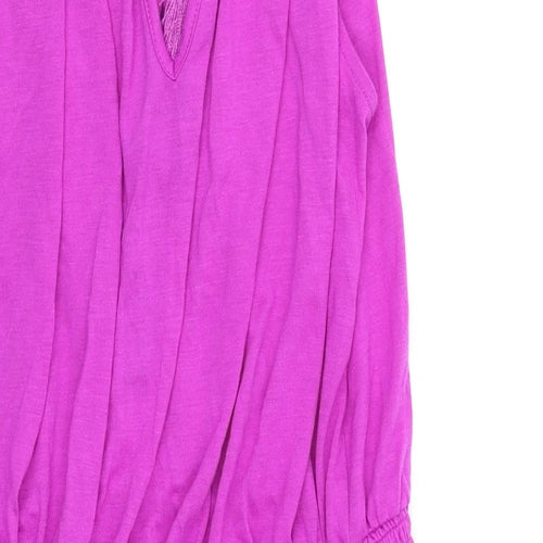 Very Womens Purple   T-Shirt Dress  Size 12