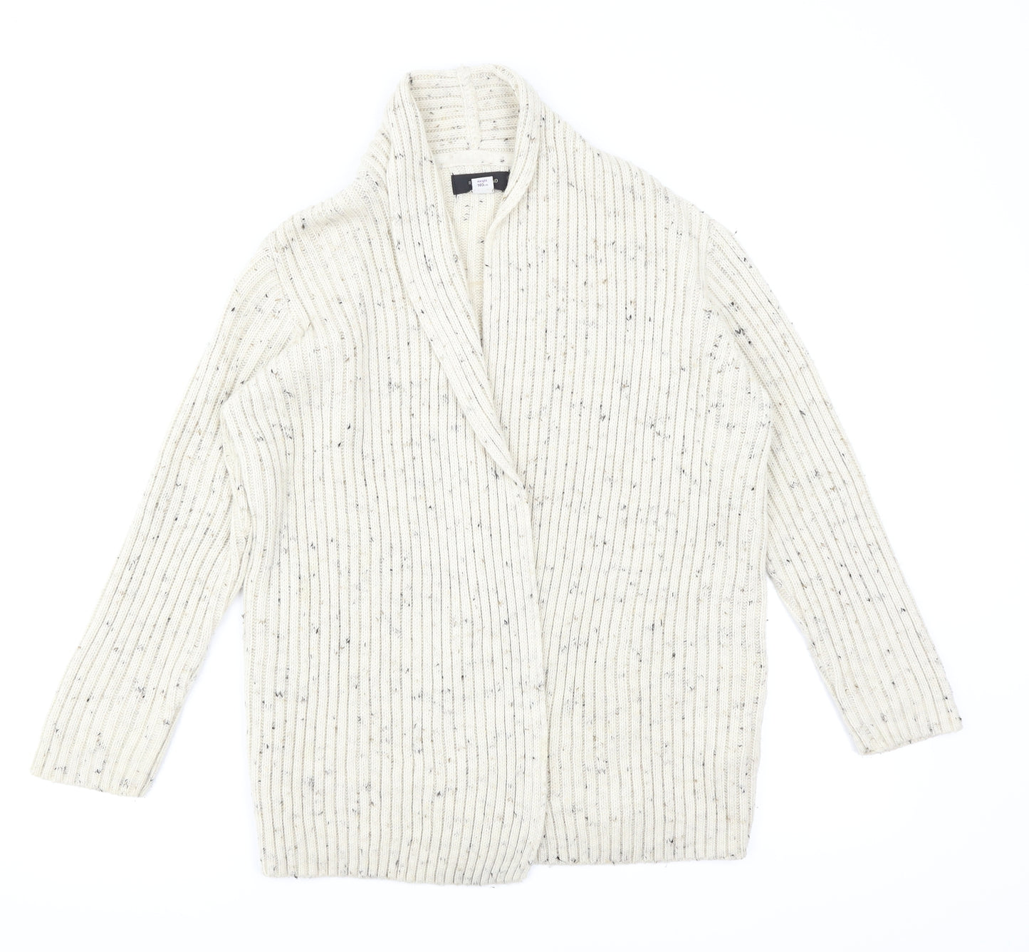 River Island Girls White Herringbone  Cardigan Jumper Size 9-10 Years