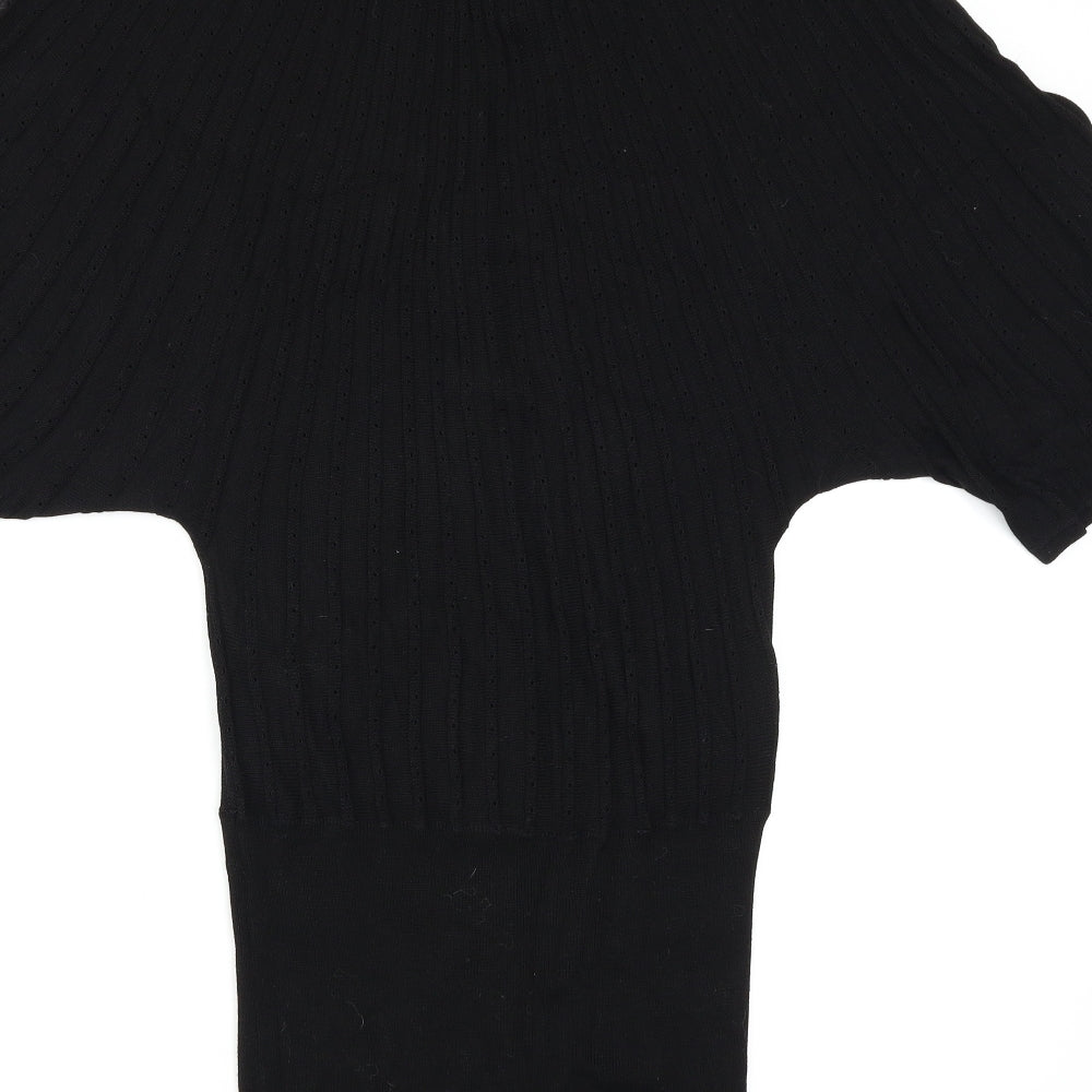 H&M Womens Black   Pullover Jumper Size 8