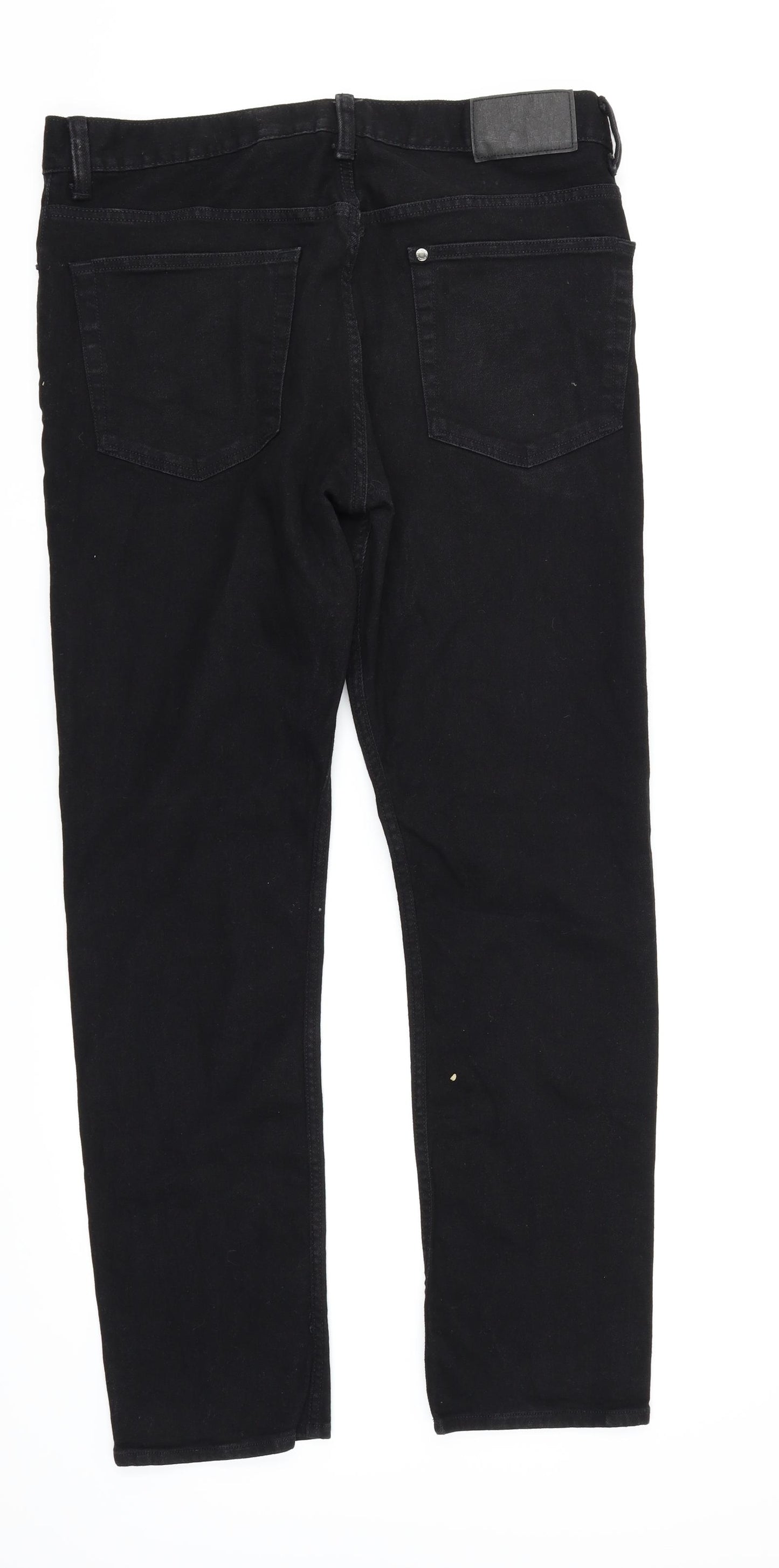 H&M Mens Black   Straight Jeans Size 34 in