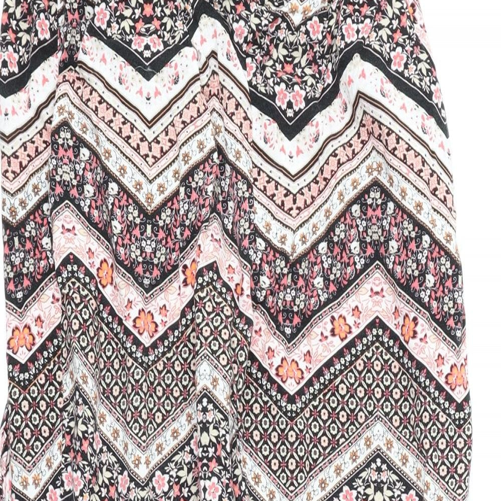 Dorothy Perkins Womens Multicoloured Geometric  Jogger Trousers Size 8