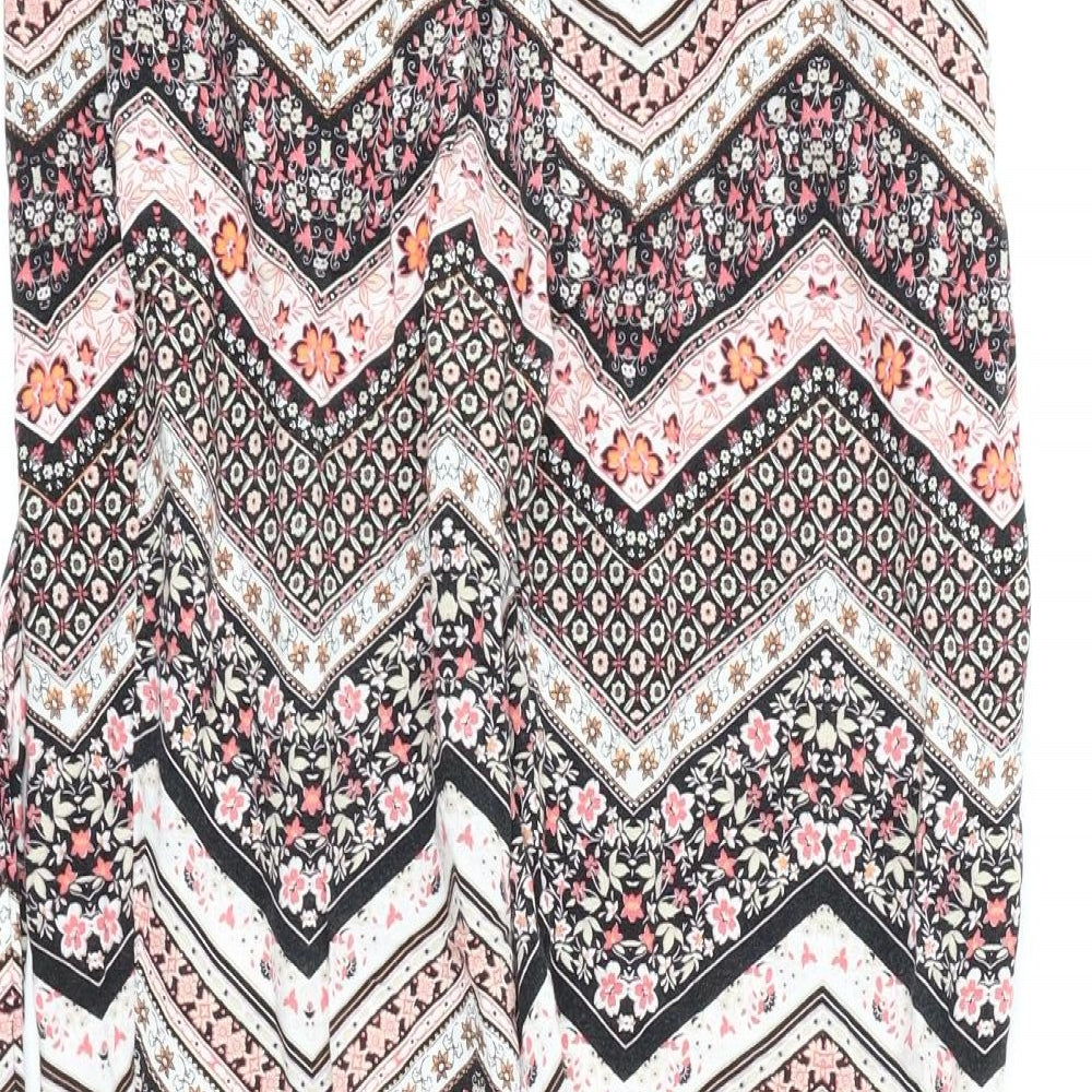 Dorothy Perkins Womens Multicoloured Geometric  Jogger Trousers Size 8