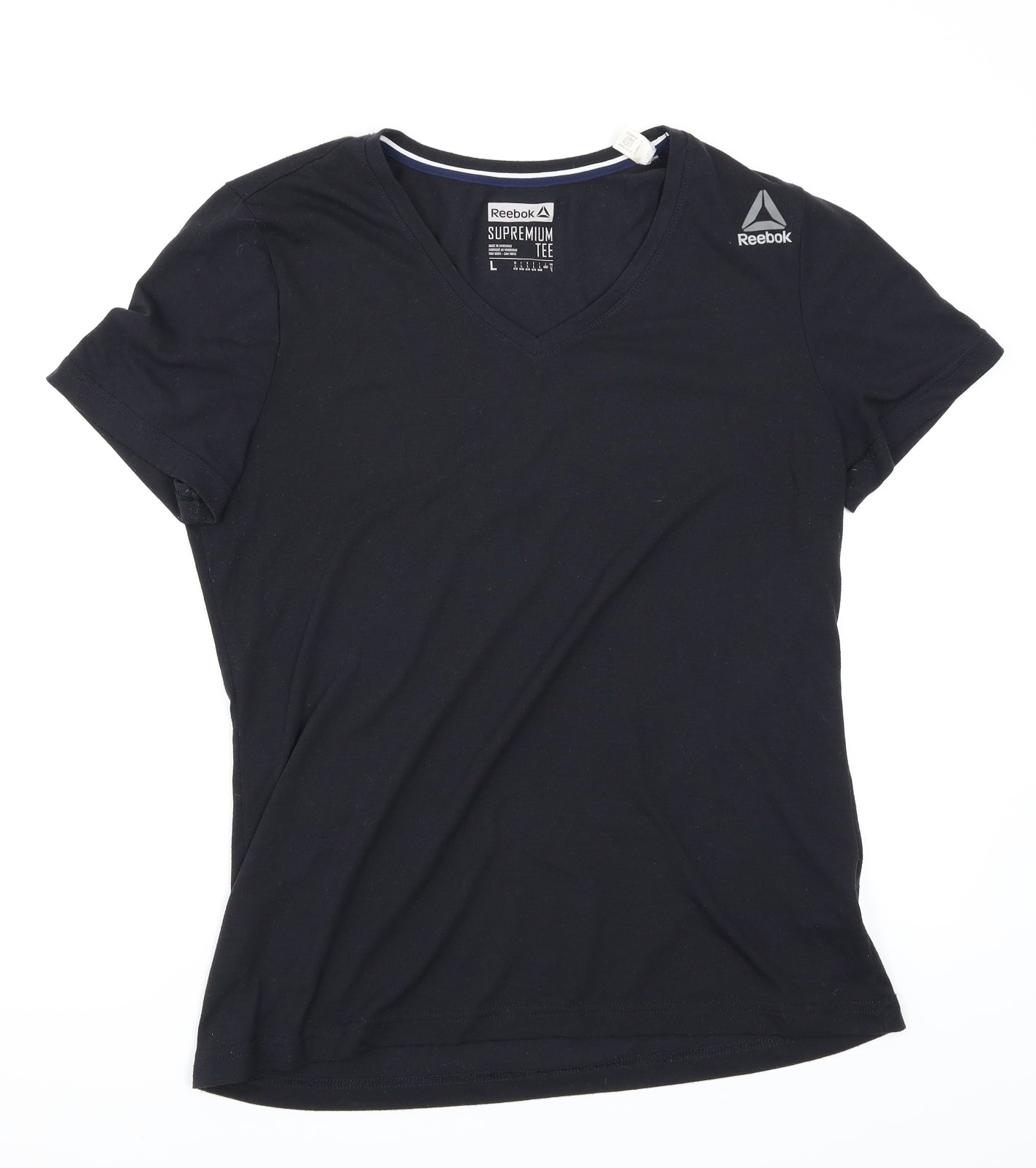 Reebok Womens Black   Basic T-Shirt Size 16