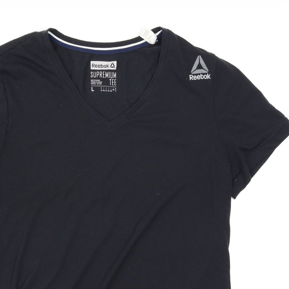 Reebok Womens Black   Basic T-Shirt Size 16