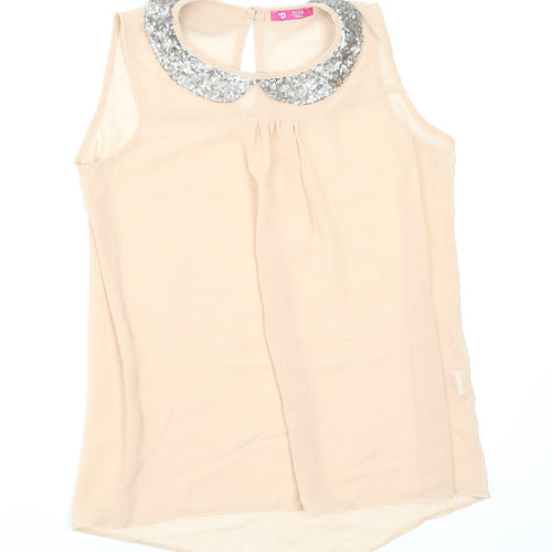 YD Girls Pink   Basic Blouse Size 12-13 Years