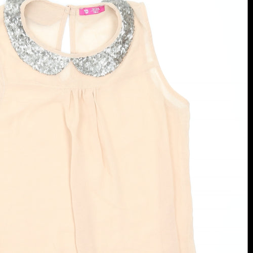 YD Girls Pink   Basic Blouse Size 12-13 Years