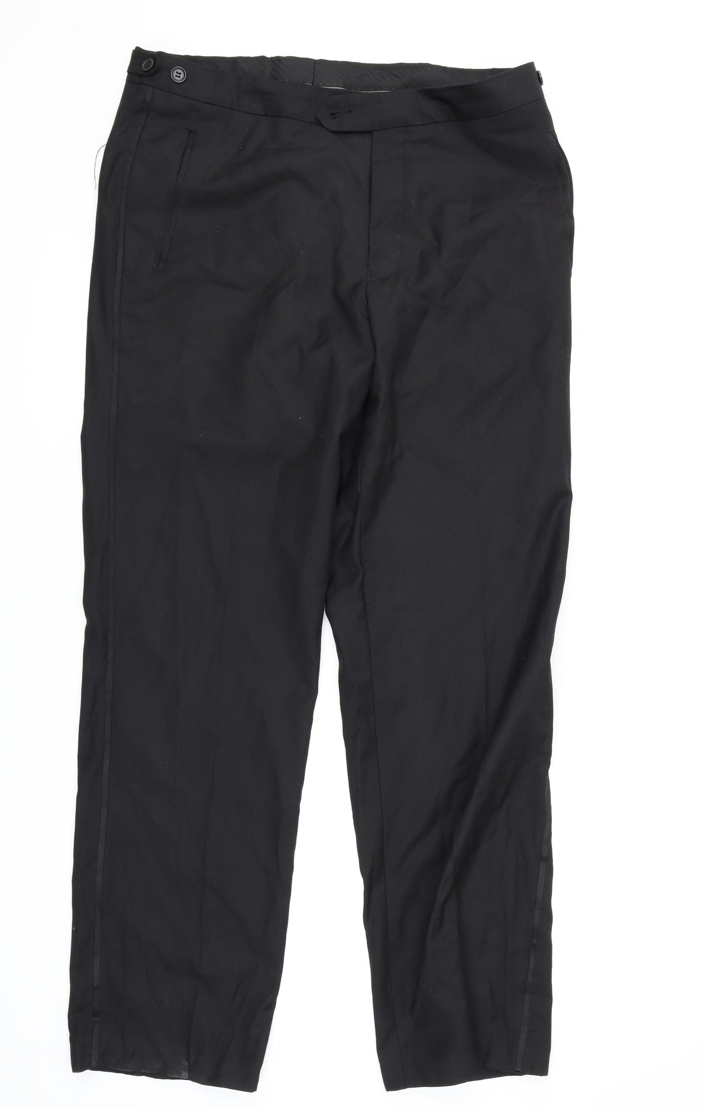 Alexander Dobell Womens Black   Dress Pants Trousers Size 32 in