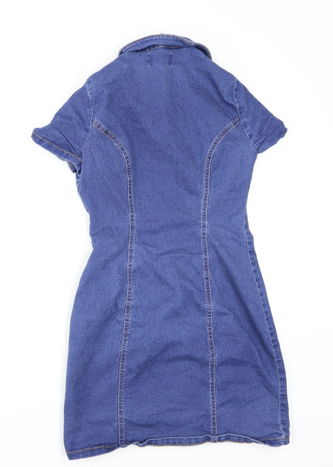 New Look Womens Blue   Pencil Dress  Size 8  - Denim