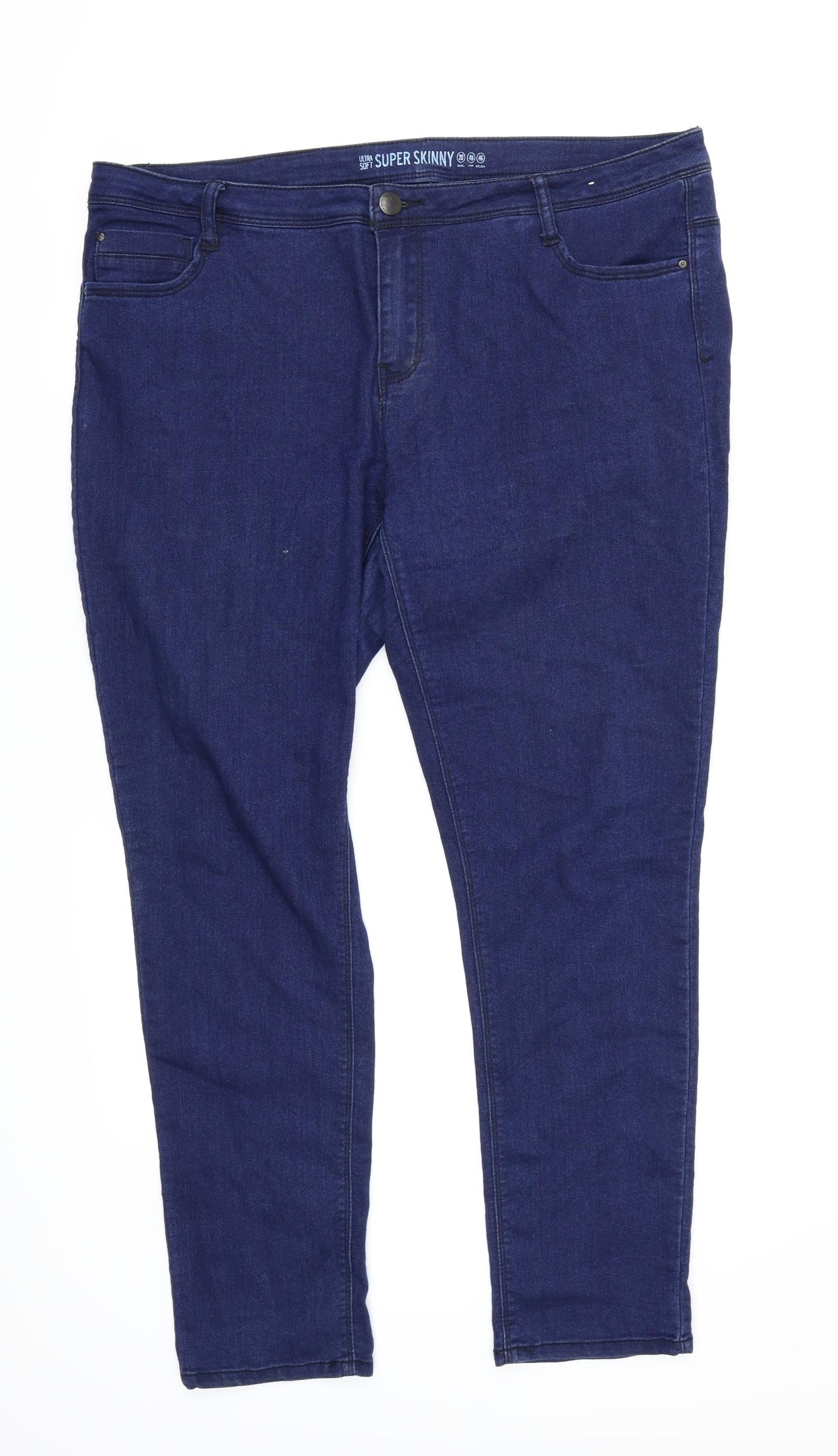 Denim & Co. Womens Blue   Skinny Jeans Size 20