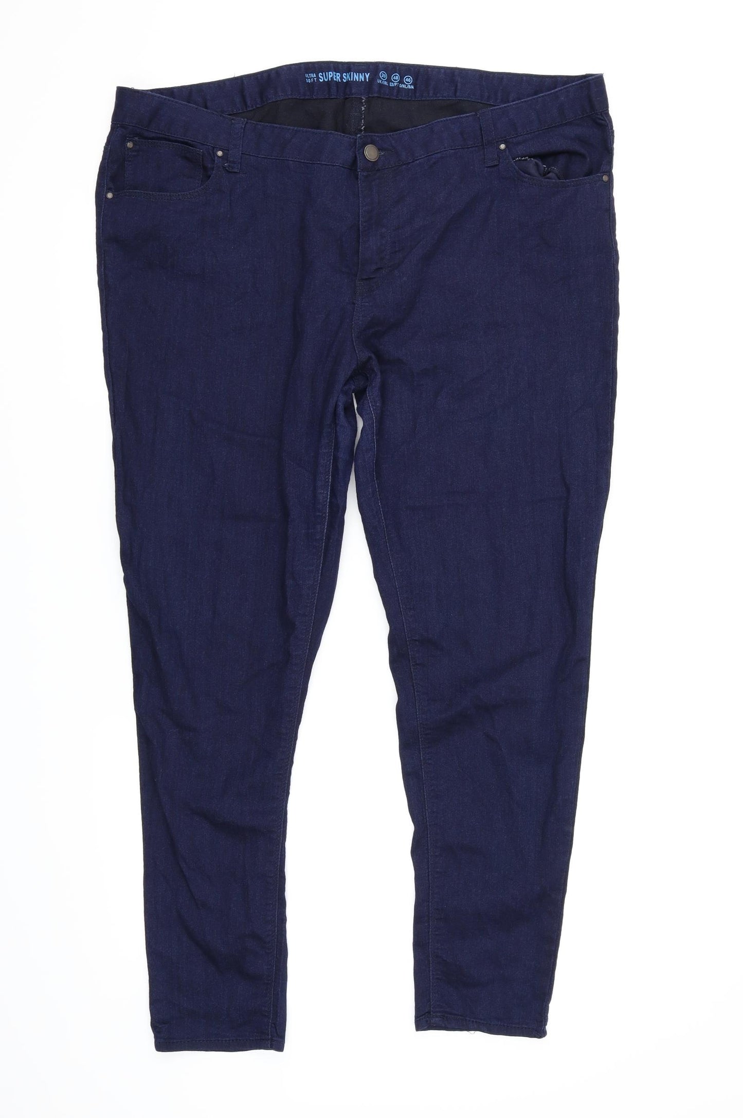 Denim & Co. Womens Blue   Skinny Jeans Size 20