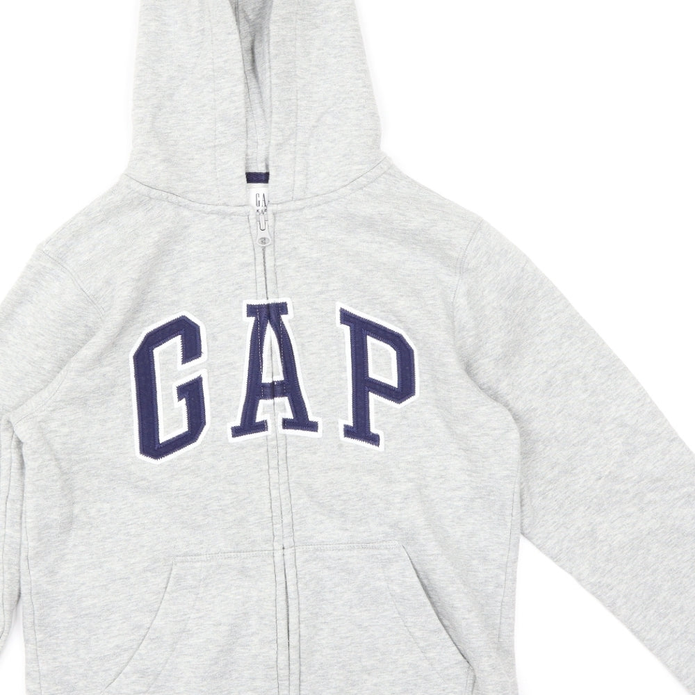 Gap Boys Grey   Full Zip Hoodie Size L