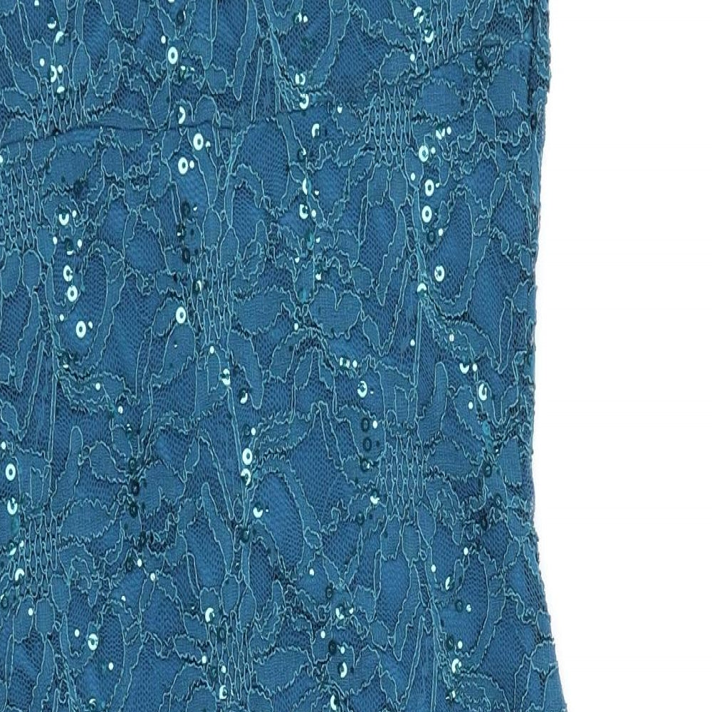 Quiz Womens Green Floral  Bodycon  Size 8