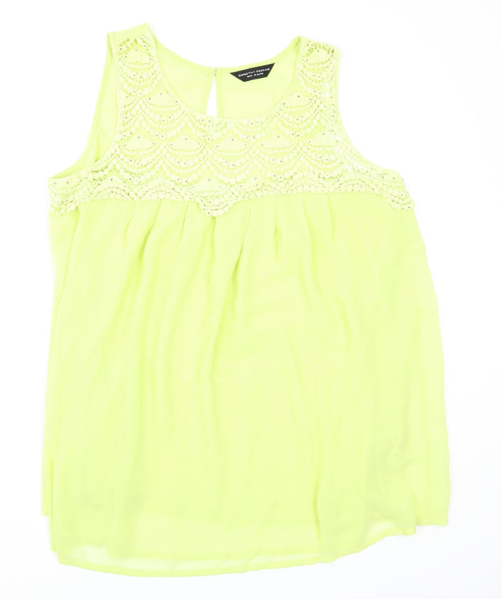 Dorothy Perkins Womens Green Camisole Tank Size 16
