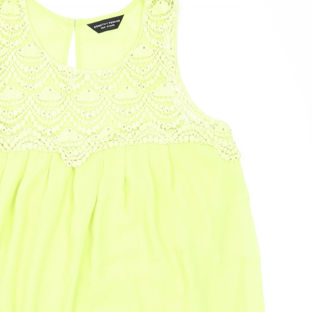 Dorothy Perkins Womens Green   Camisole Tank Size 16