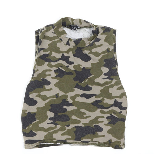 New Look Boys Green Camouflage  Basic Tank Size 10-11 Years
