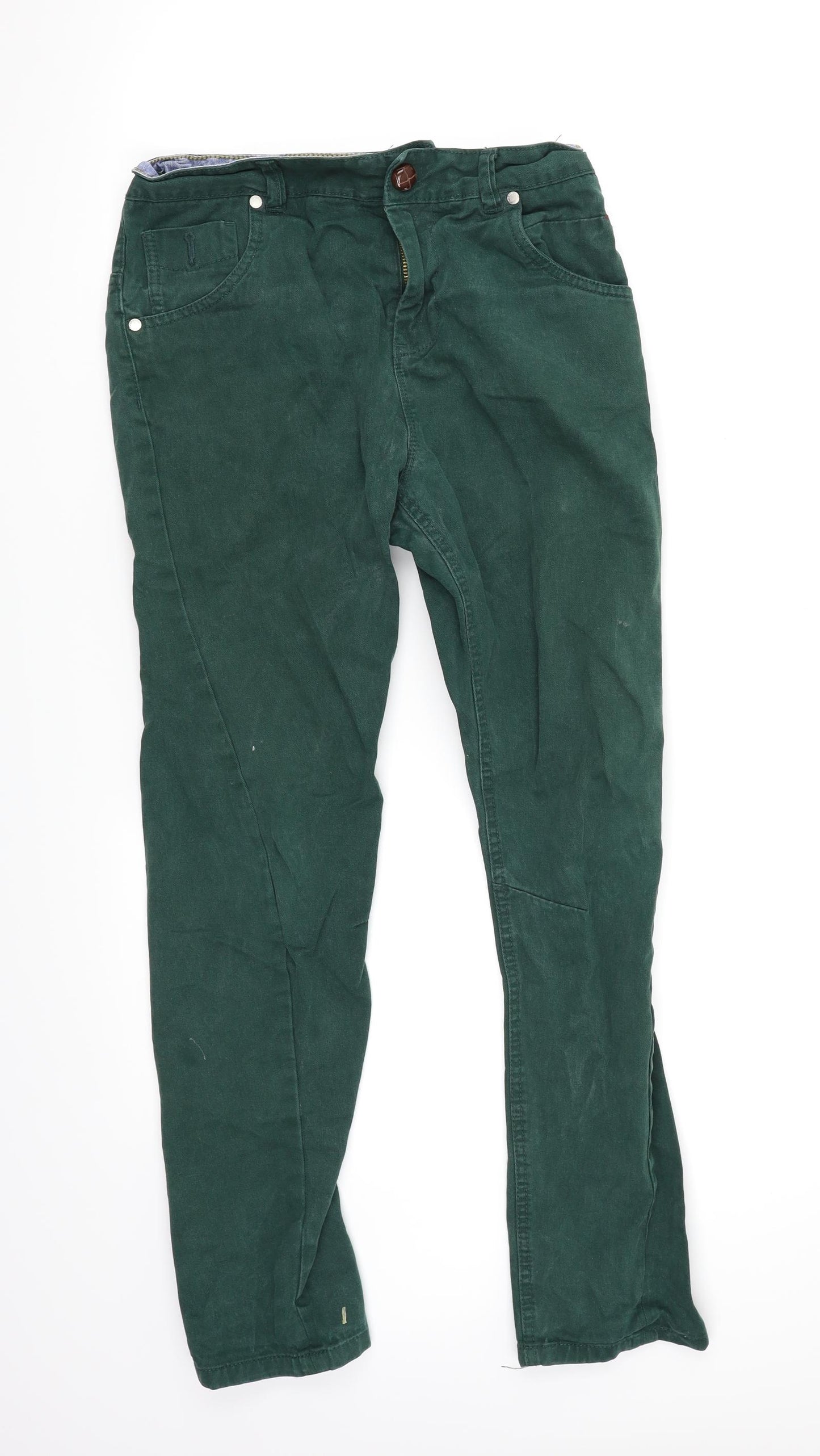 NEXT Boys Green   Straight Jeans Size 12 Years