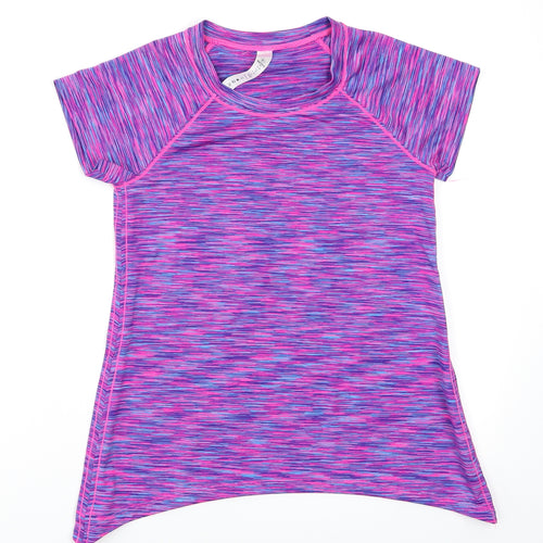 90 degrees Girls Purple Paisley  Jersey T-Shirt Size M