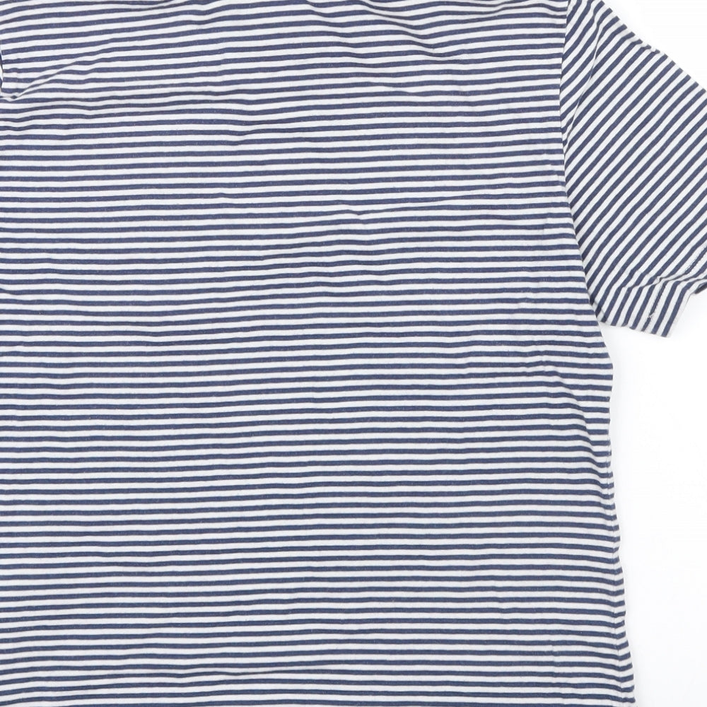 Polo Ralph Lauren Womens Blue Striped  Basic Polo Size 10