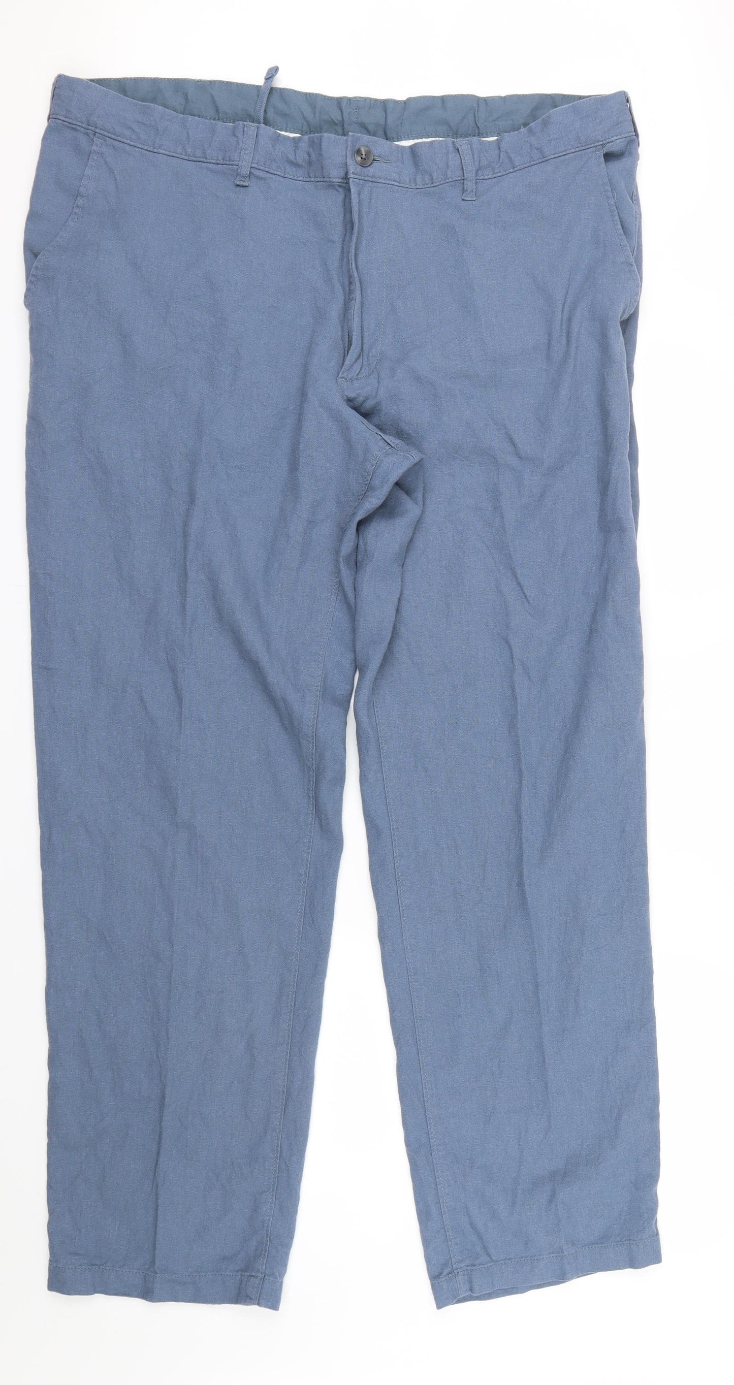 Marks and Spencer Mens Blue   Trousers  Size 40 in L31 in