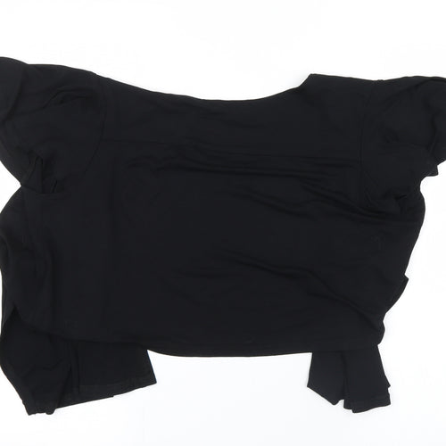 Evans Womens Black   Cardigan Jumper Size 16