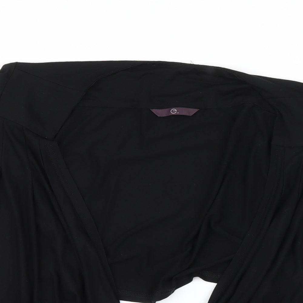 Evans Womens Black   Cardigan Jumper Size 16