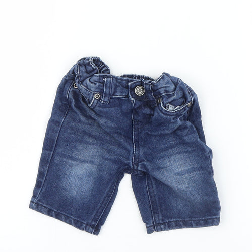 Primark Boys Blue  Denim Capri Jeans Size 9-12 Months