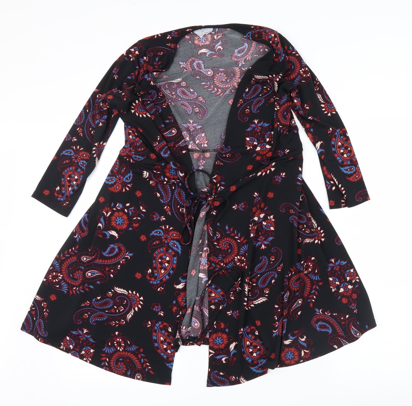Pins & Needles Womens Black Geometric  Cardigan Jumper Size XS