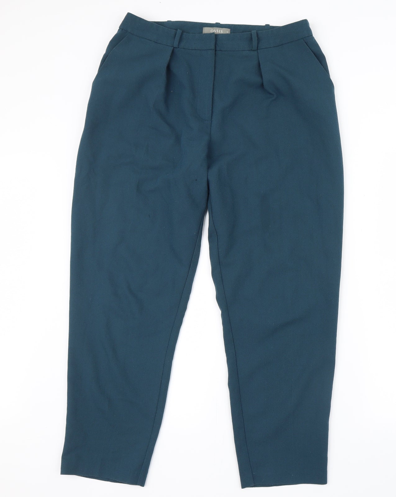 Oasis Womens Blue   Trousers  Size 14 L26 in