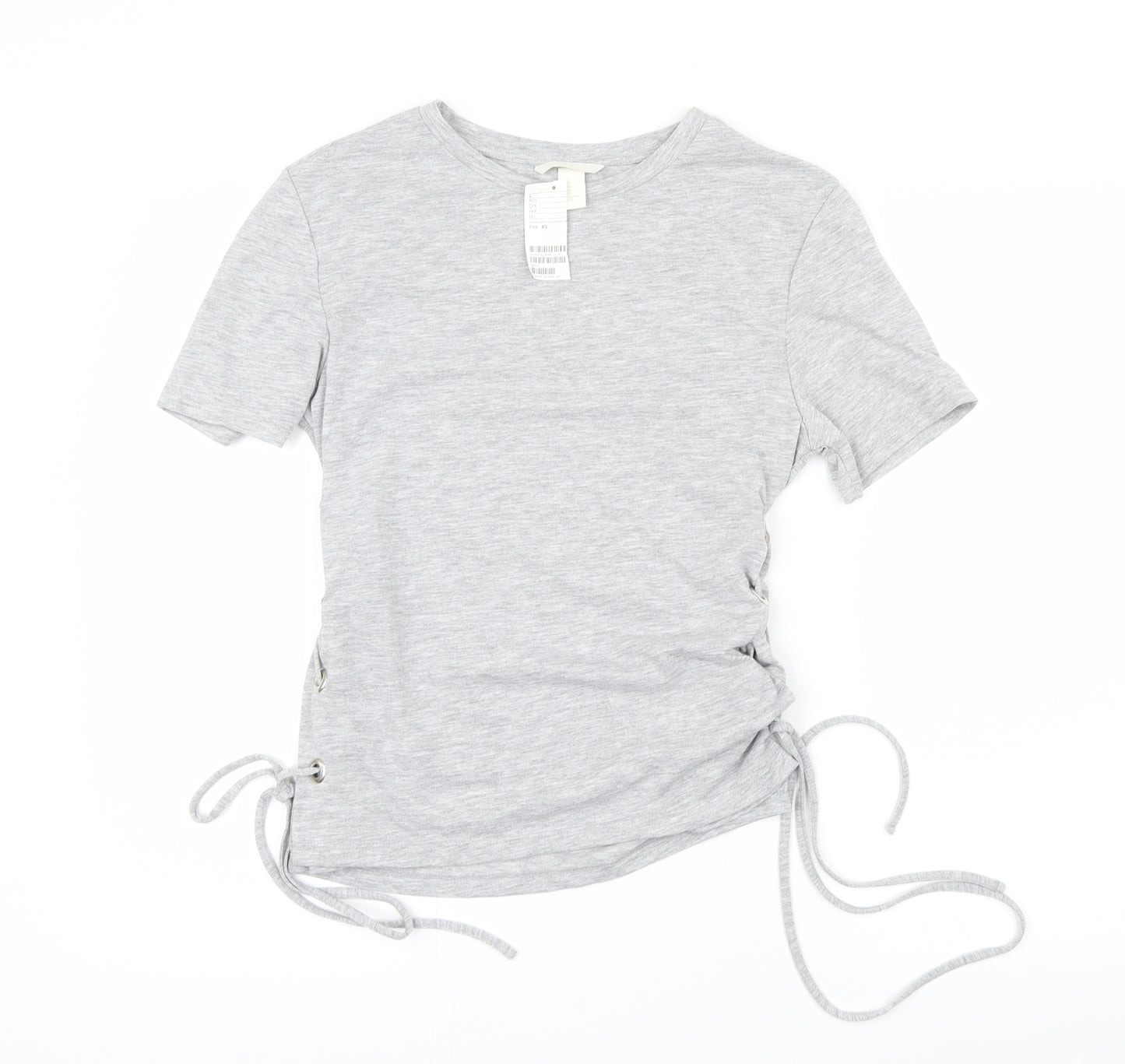 H&M Womens Grey   Basic T-Shirt Size 4