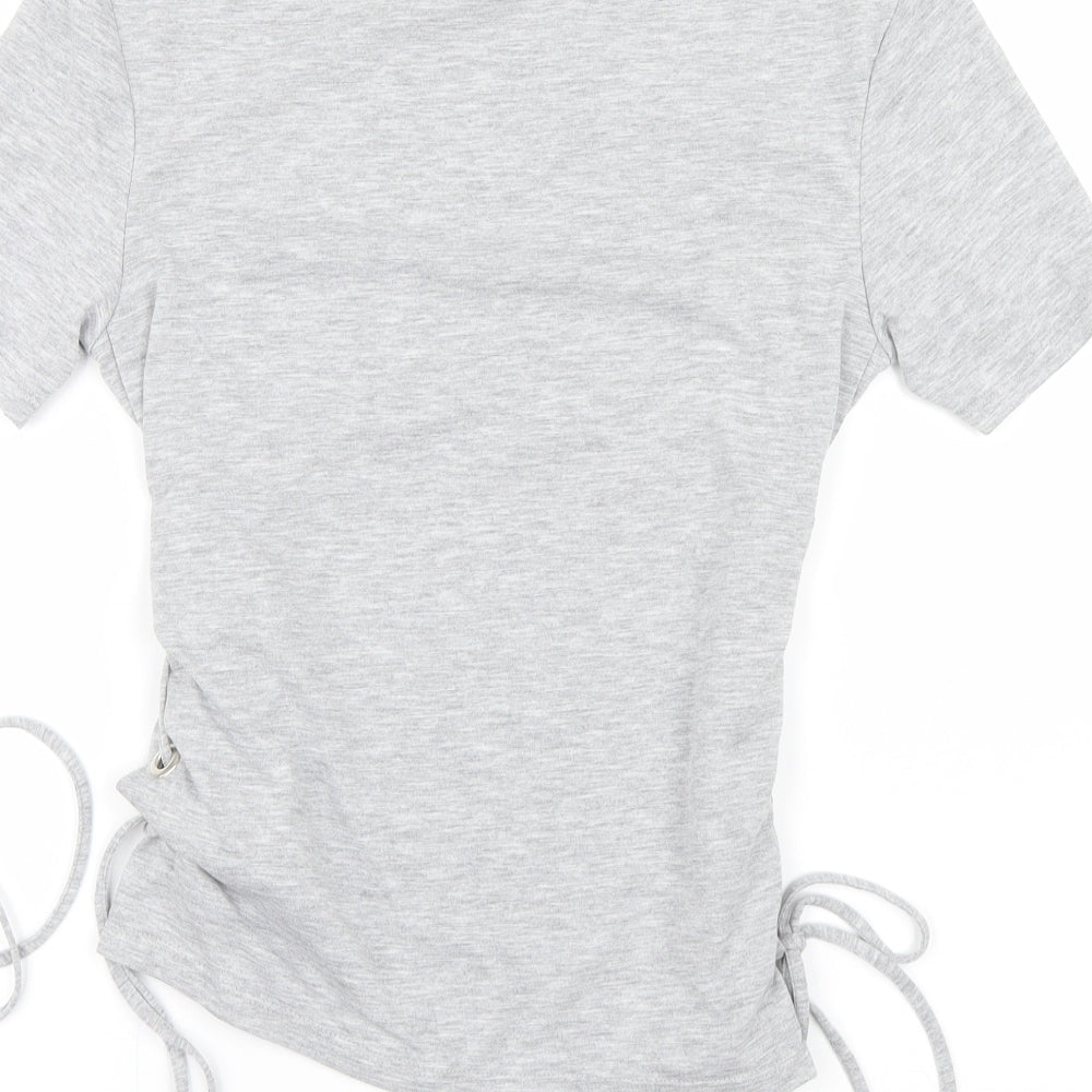 H&M Womens Grey   Basic T-Shirt Size 4