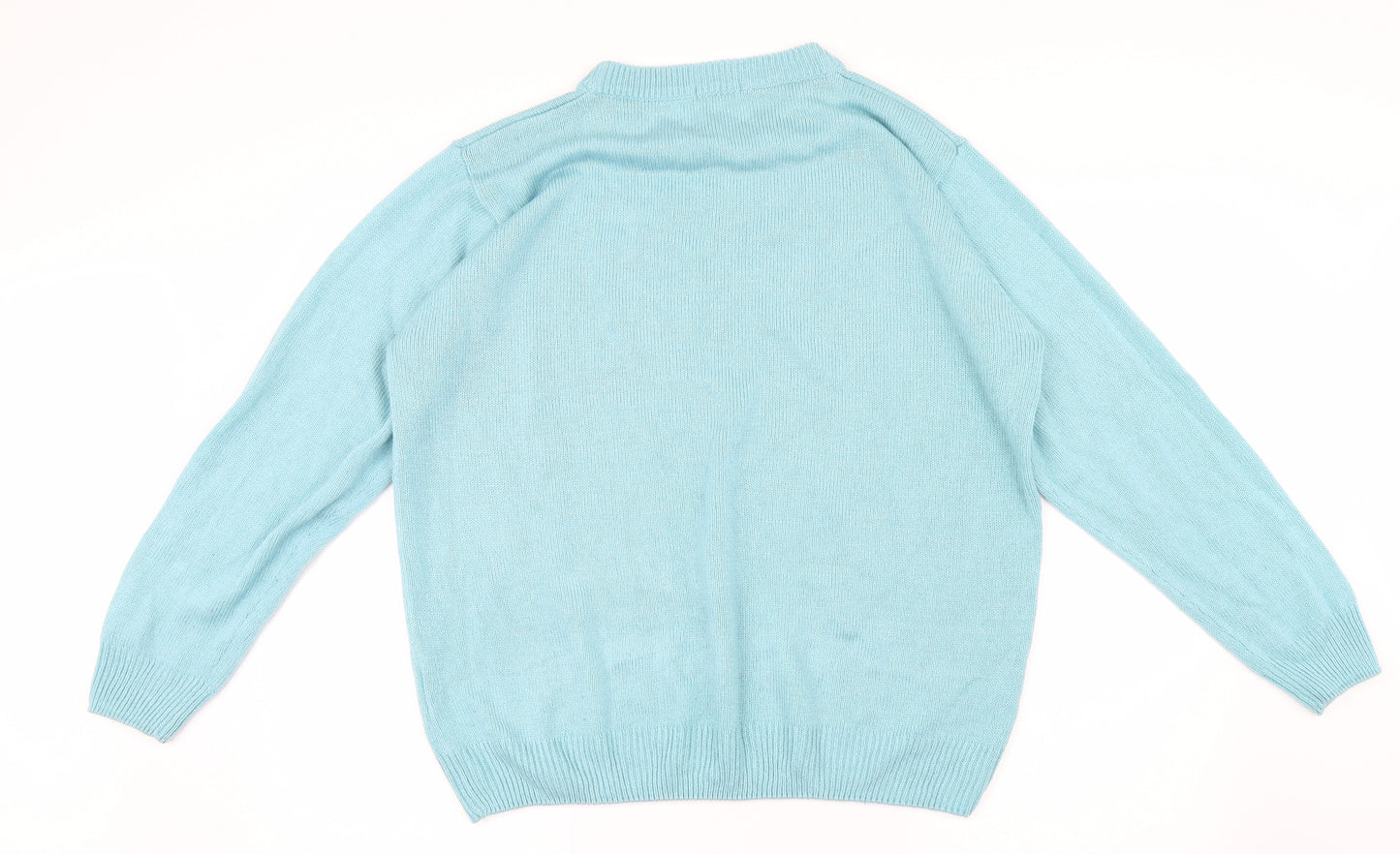 Damart Womens Blue  Knit Pullover Jumper Size 18