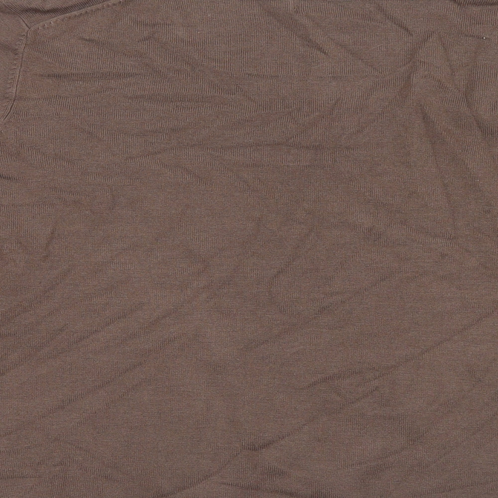 Marks and Spencer Womens Brown  Knit Pullover Jumper Size 22