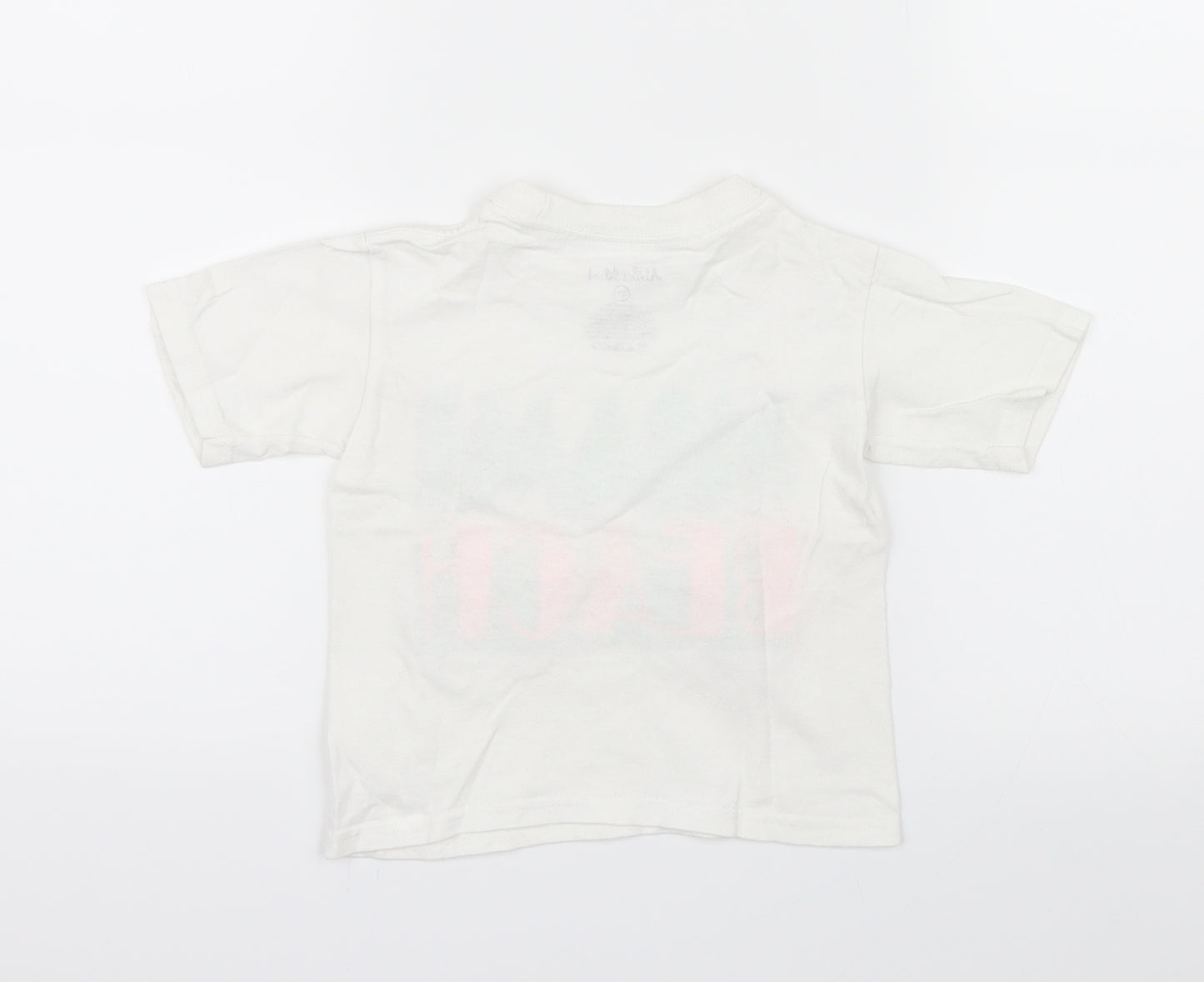 Alrin's Island Boys White   Basic T-Shirt Size 2 Years