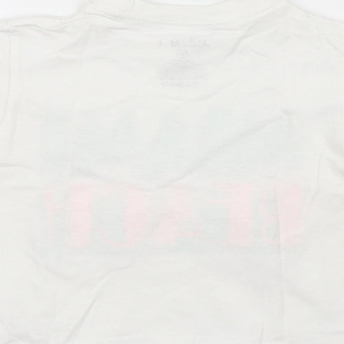 Alrin's Island Boys White   Basic T-Shirt Size 2 Years
