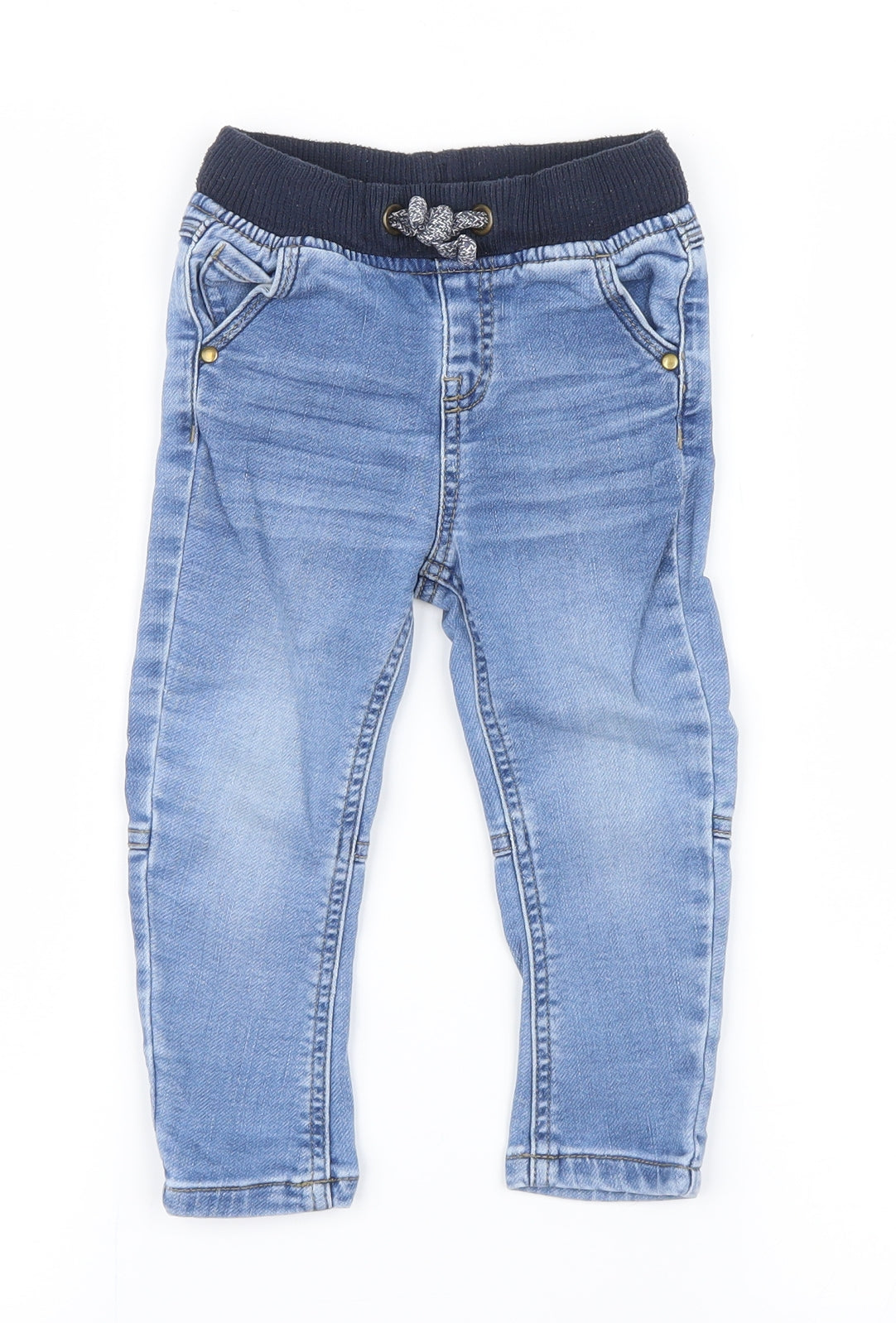 Matalan Boys Blue  Denim Capri Jeans Size 12-18 Months