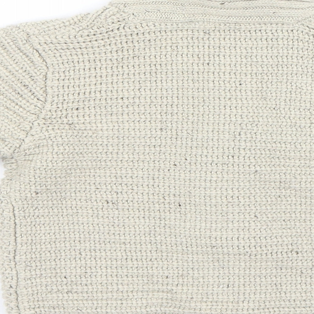 Primark Boys Ivory  Knit Cardigan Jumper Size 18-24 Months