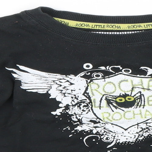 Debenhams Boys Black   Basic T-Shirt Size 2-3 Years