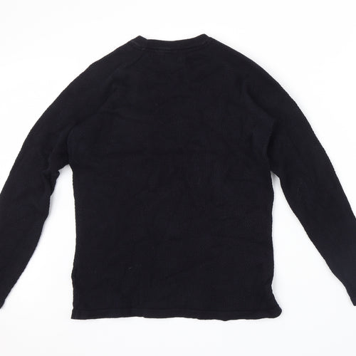 H&M Mens Blue  Knit Pullover Jumper Size S