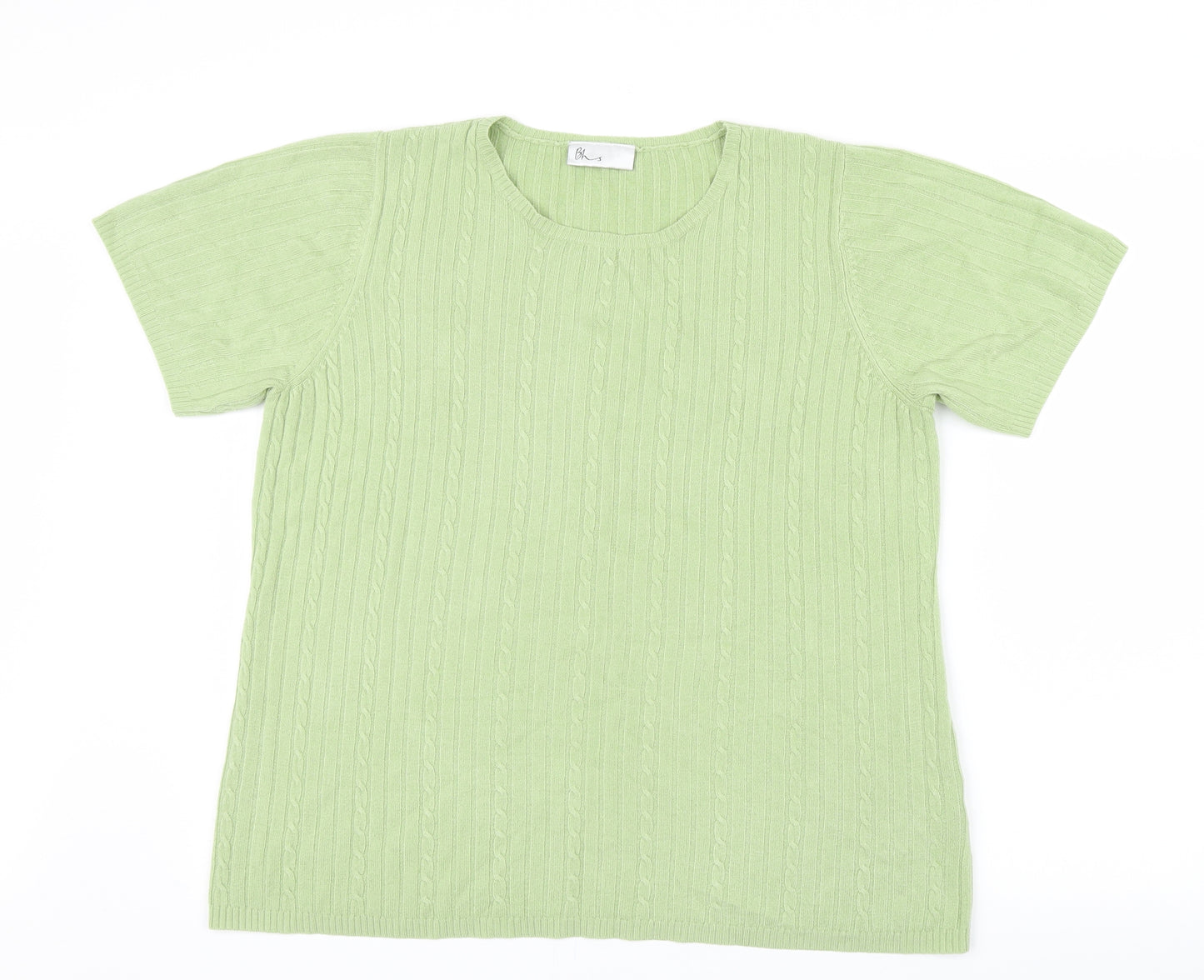BHS Womens Green  Knit Pullover Jumper Size 18