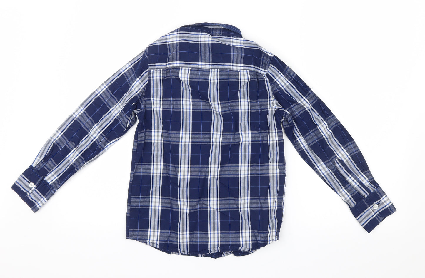 Primark Boys Blue Check  Basic Button-Up Size 8-9 Years
