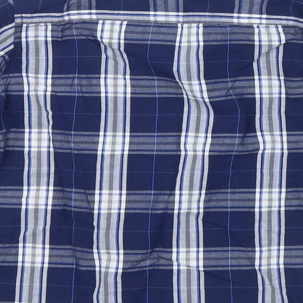 Primark Boys Blue Check  Basic Button-Up Size 8-9 Years