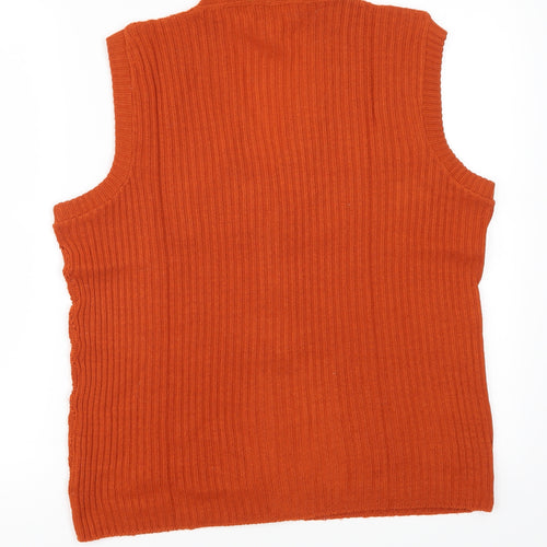Preworn Womens Orange   Cardigan Jumper Size 14